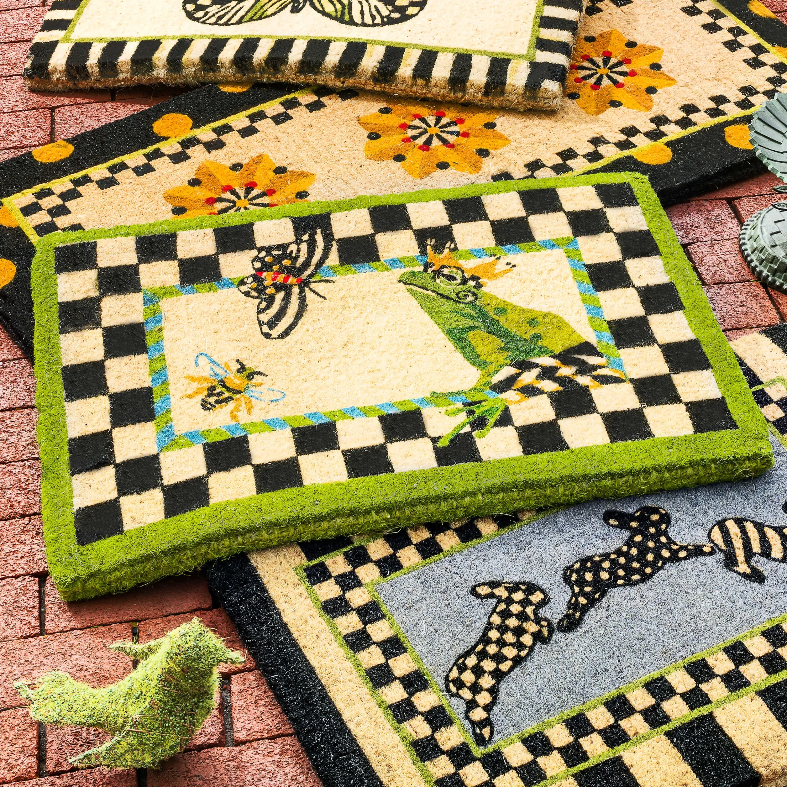 MacKenzie-Childs Outdoor|Rugs<Frog Entrance Mat