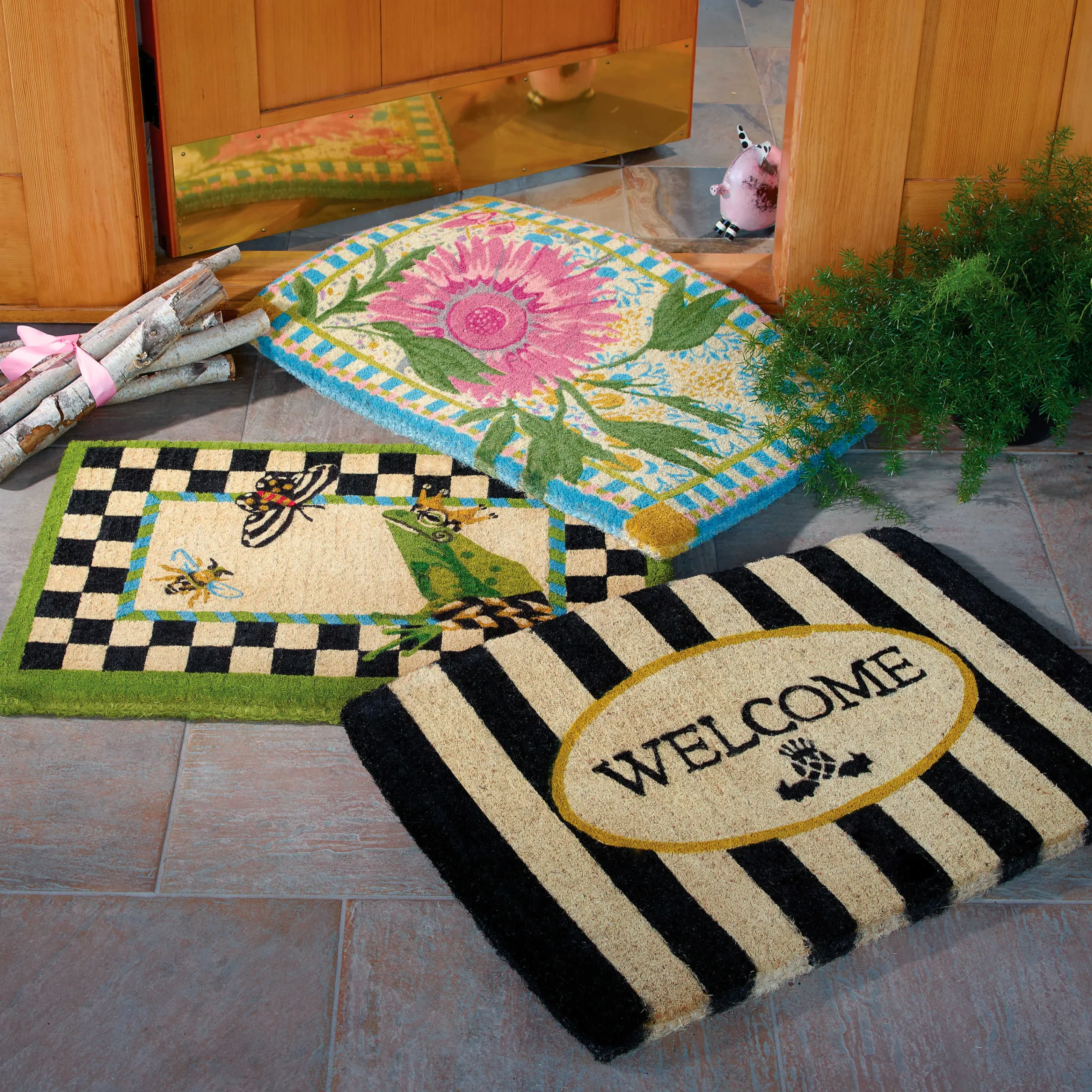 MacKenzie-Childs Outdoor|Rugs<Frog Entrance Mat