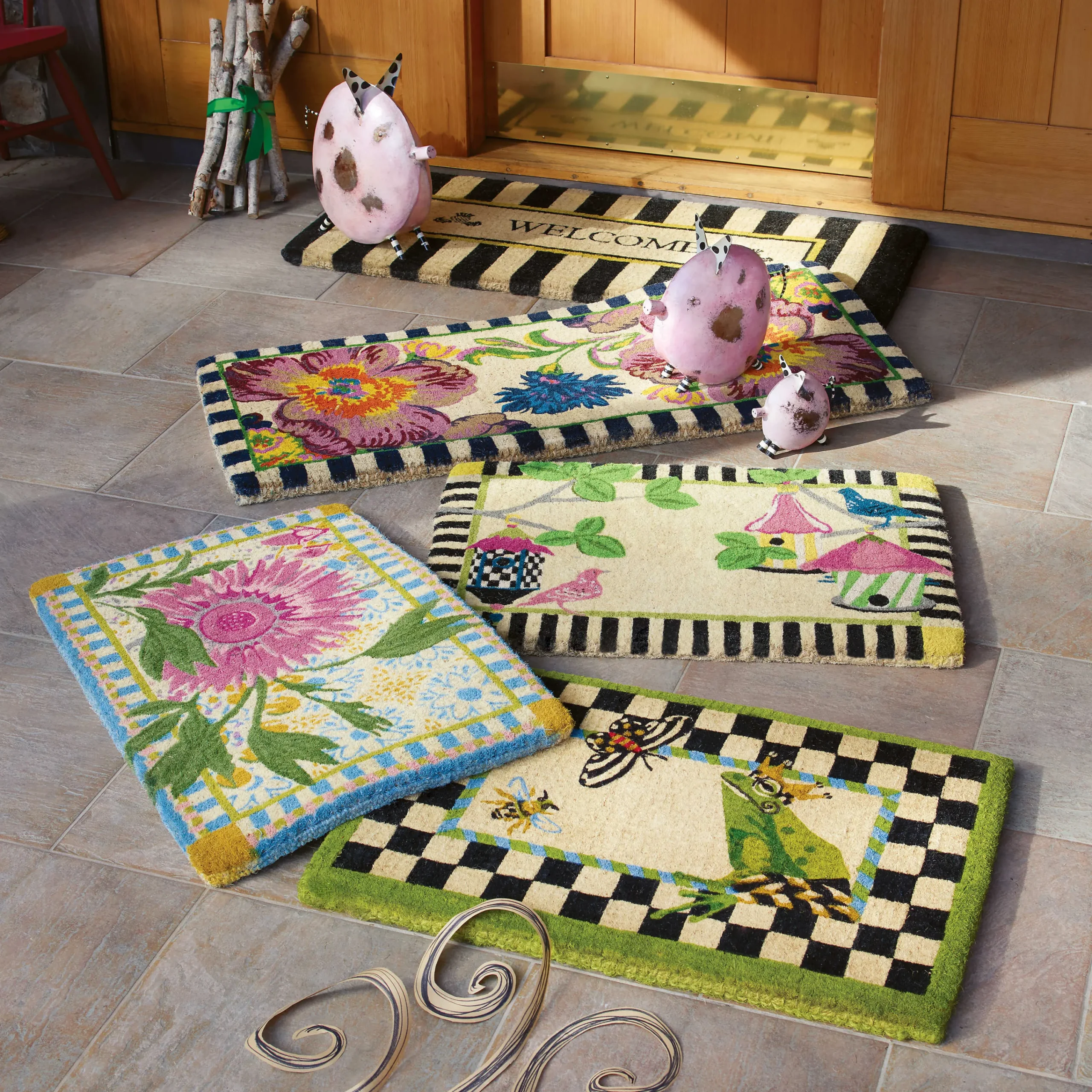 MacKenzie-Childs Outdoor|Rugs<Frog Entrance Mat