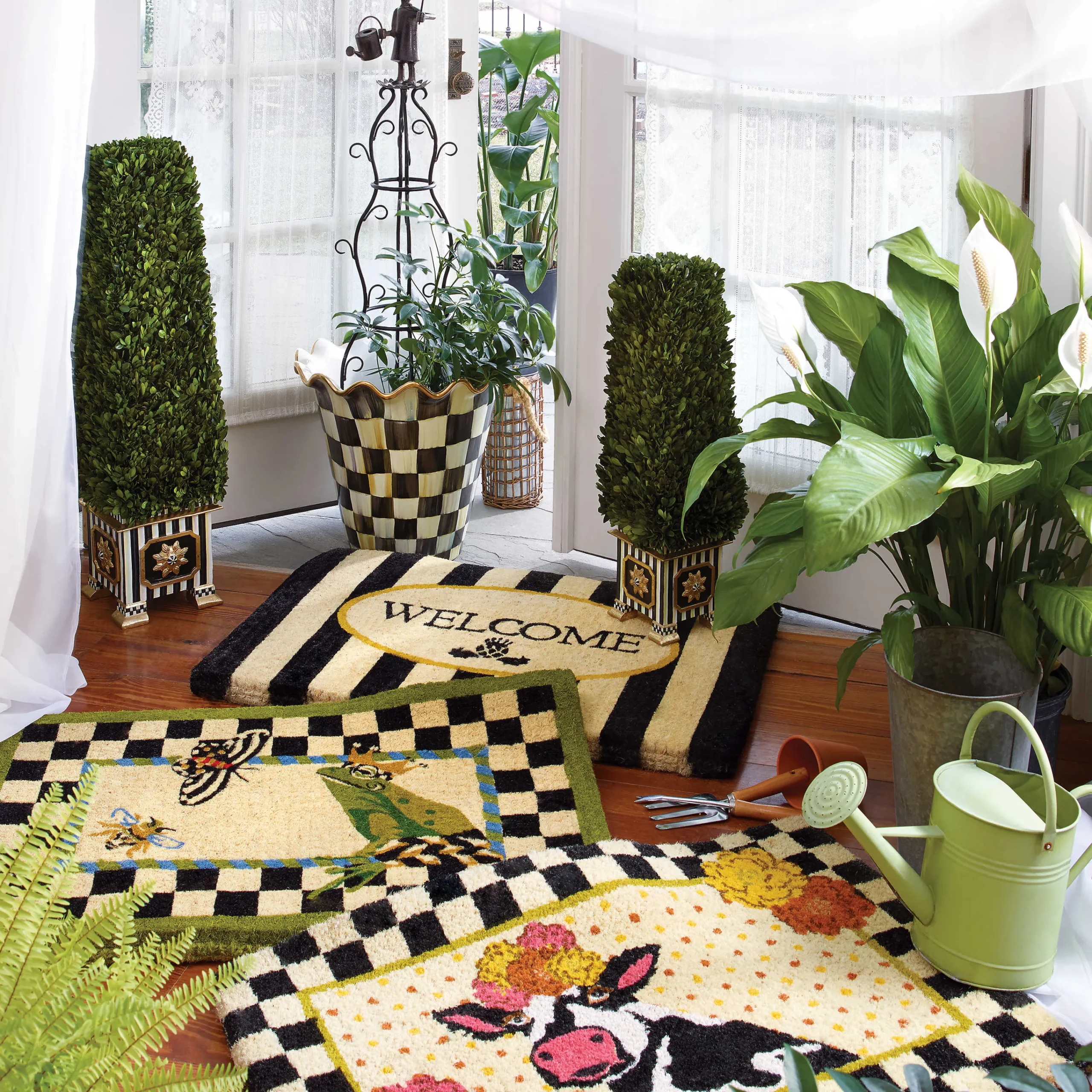 MacKenzie-Childs Outdoor|Rugs<Frog Entrance Mat