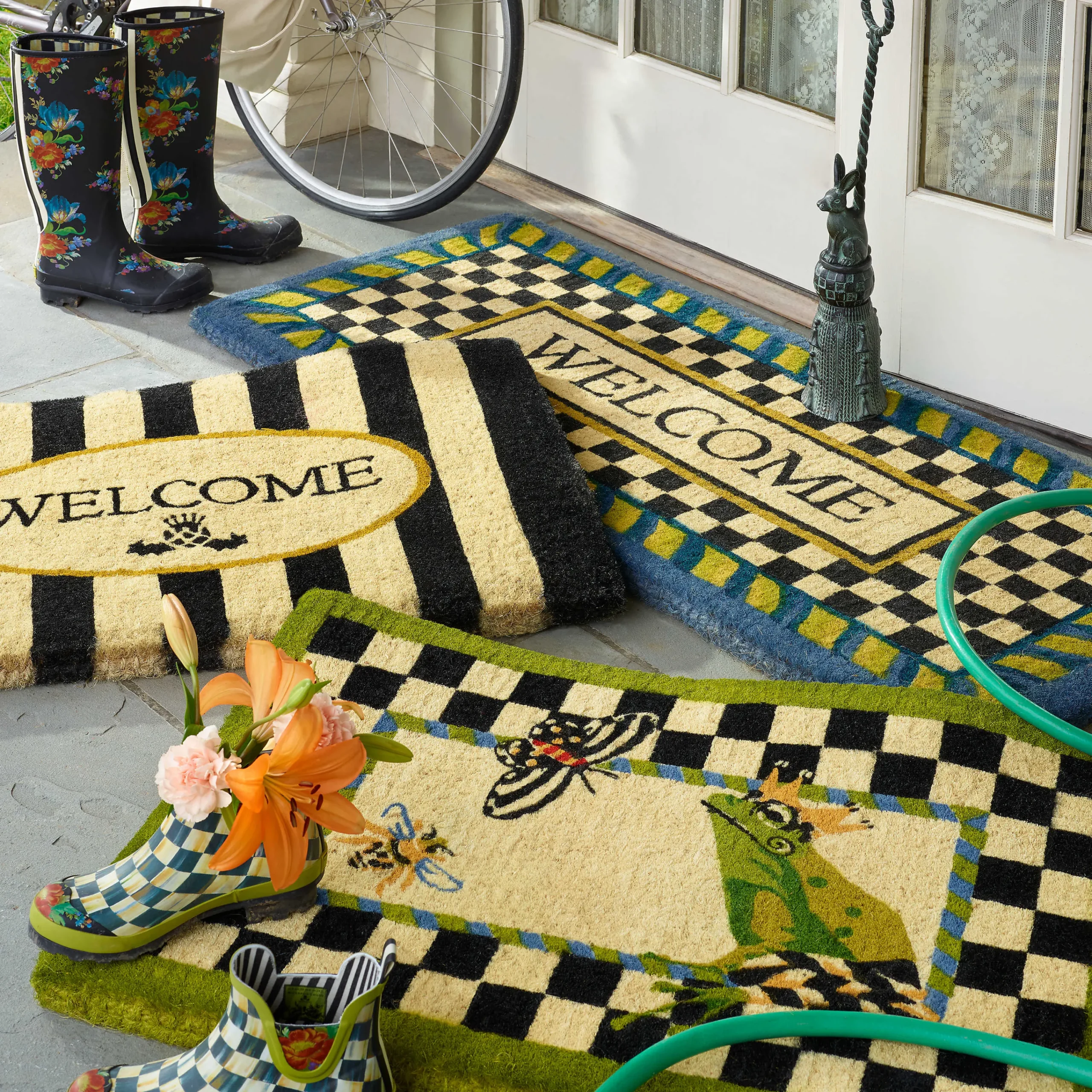 MacKenzie-Childs Outdoor|Rugs<Frog Entrance Mat