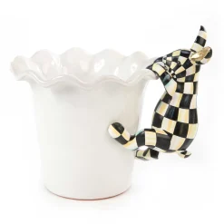 MacKenzie-Childs Easter|Spring<Funny Bunny Pot Climber