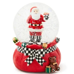 MacKenzie-Childs Room Accents<Gift Giving Santa Snow Globe