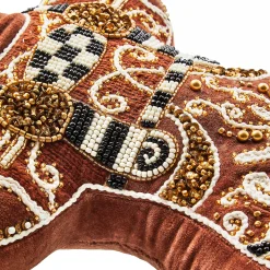 MacKenzie-Childs Holiday|Pillows, Throws, & Cushions<Gingerbread Boy Shaped Throw Pillow
