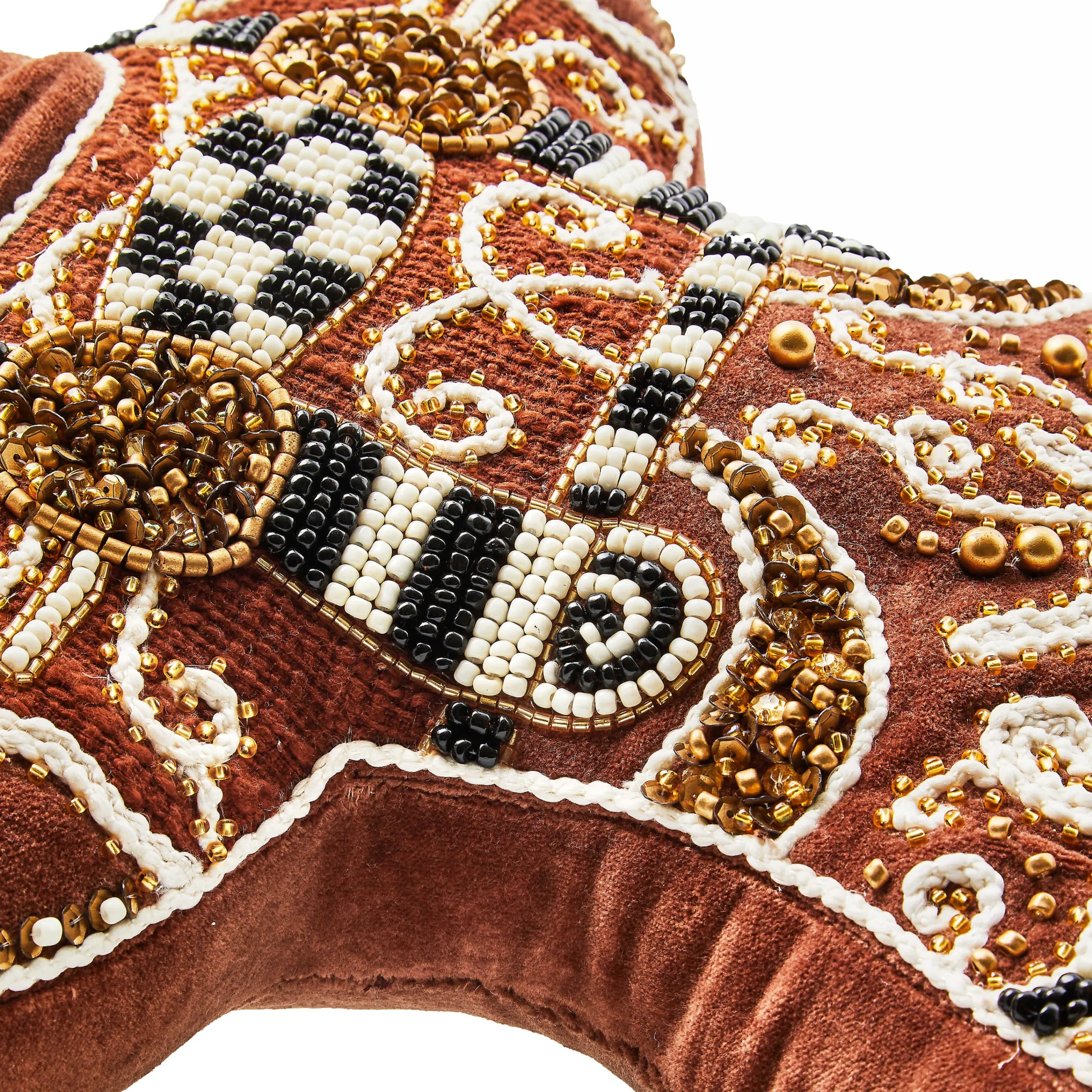 MacKenzie-Childs Holiday|Pillows, Throws, & Cushions<Gingerbread Boy Shaped Throw Pillow