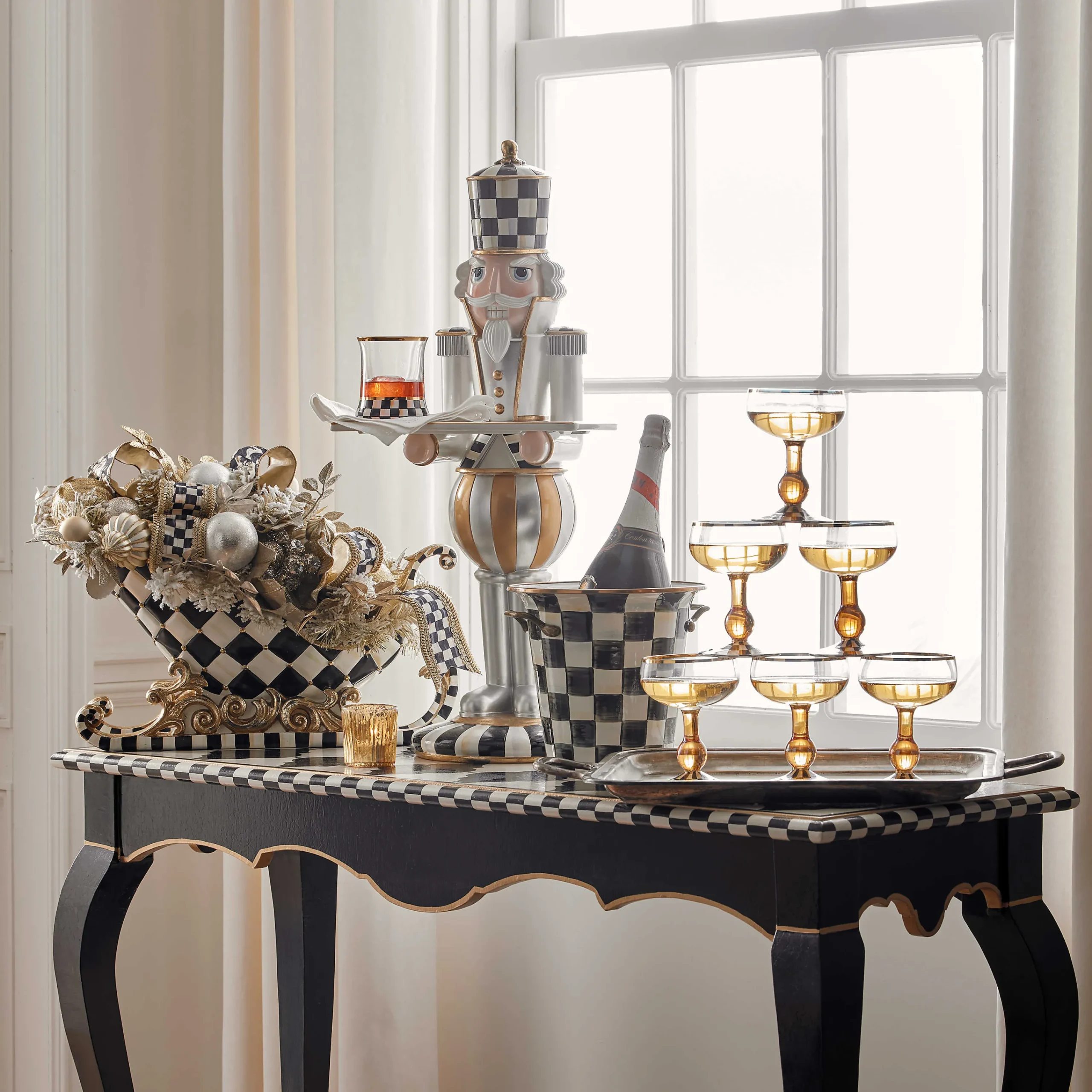 MacKenzie-Childs Holiday|Room Accents<Glam Up Buckingham Nutcracker Butler
