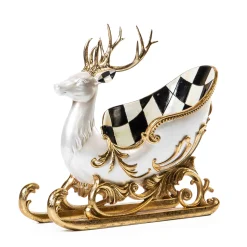 MacKenzie-Childs Holiday|Room Accents<Glam Up Deer Sleigh
