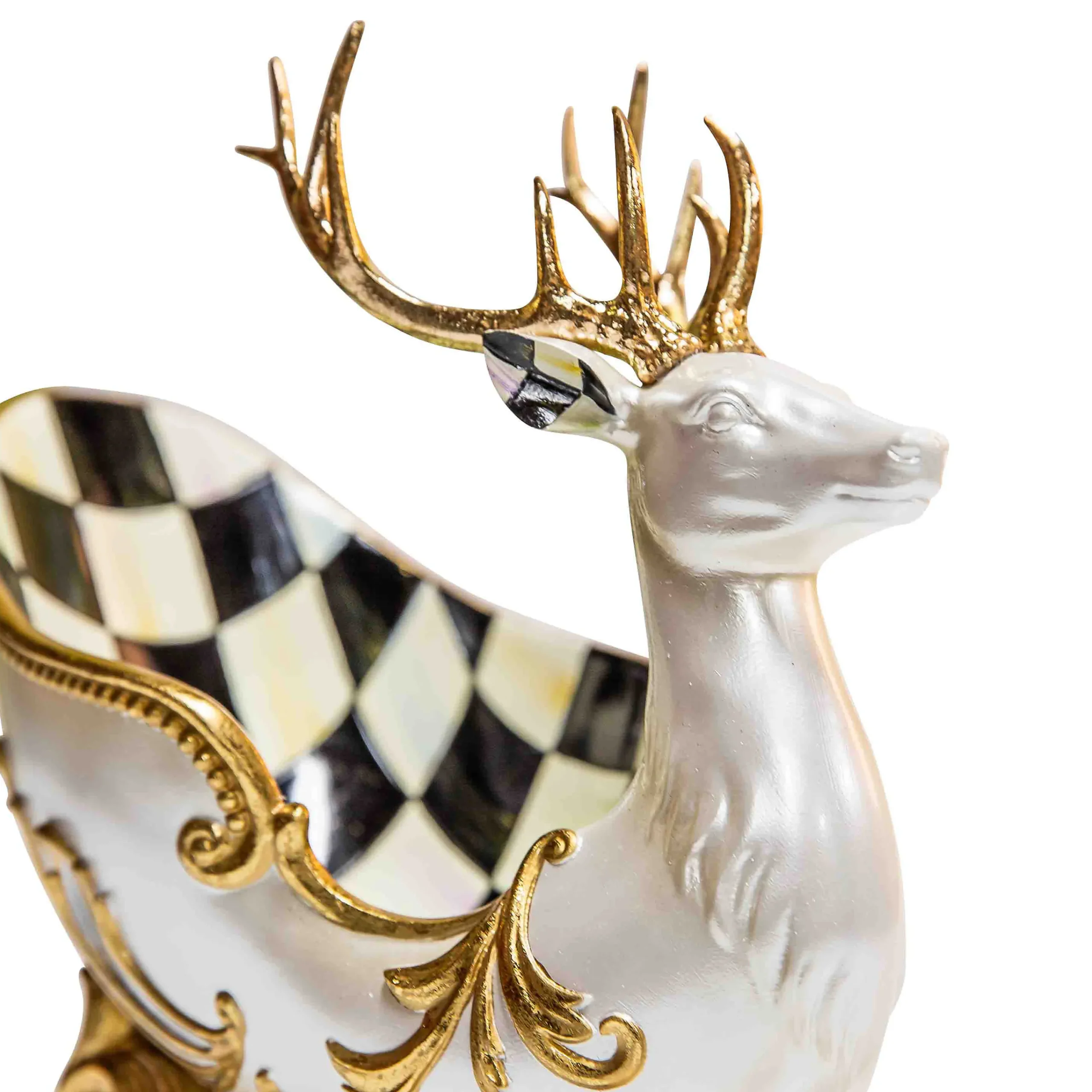 MacKenzie-Childs Holiday|Room Accents<Glam Up Deer Sleigh