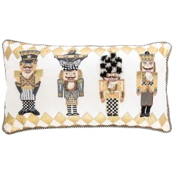 MacKenzie-Childs Holiday|Pillows, Throws, & Cushions<Glam Up Nutcracker Lumbar Pillow