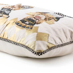 MacKenzie-Childs Holiday|Pillows, Throws, & Cushions<Glam Up Nutcracker Lumbar Pillow