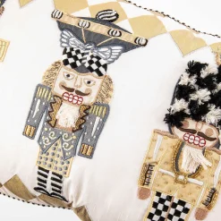 MacKenzie-Childs Holiday|Pillows, Throws, & Cushions<Glam Up Nutcracker Lumbar Pillow