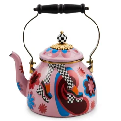 MacKenzie-Childs Fall Entertaining|Tea Kettles<Go Go 2 Quart Tea Kettle