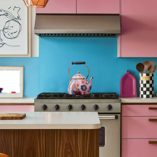 MacKenzie-Childs Fall Entertaining|Tea Kettles<Go Go 2 Quart Tea Kettle