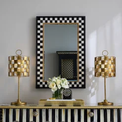 MacKenzie-Childs Lighting<Golden Check Table Lamp