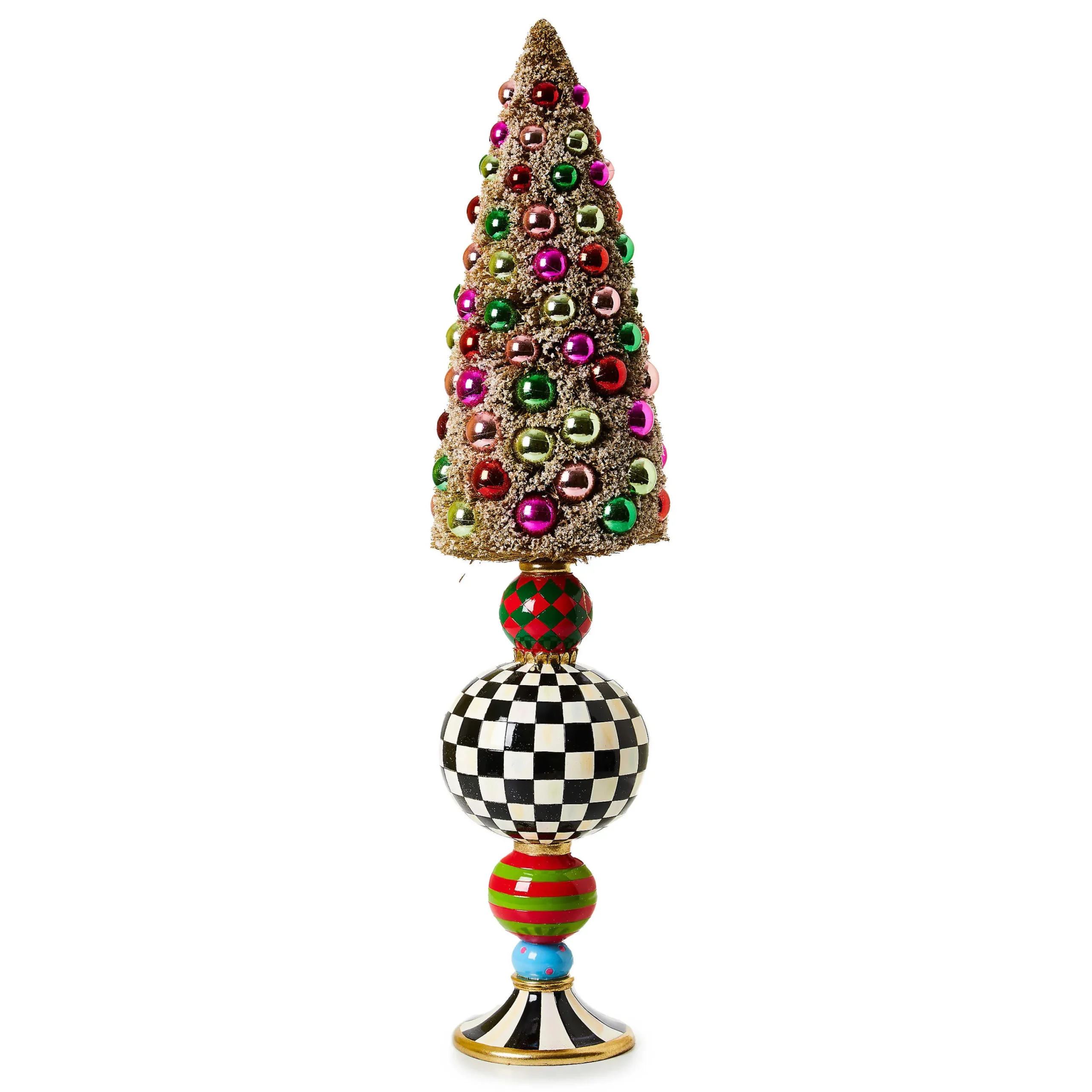 MacKenzie-Childs Room Accents<Granny Kitsch Large Bottle Brush Pedestal Tree
