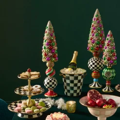 MacKenzie-Childs Room Accents<Granny Kitsch Medium Bottle Brush Pedestal Tree