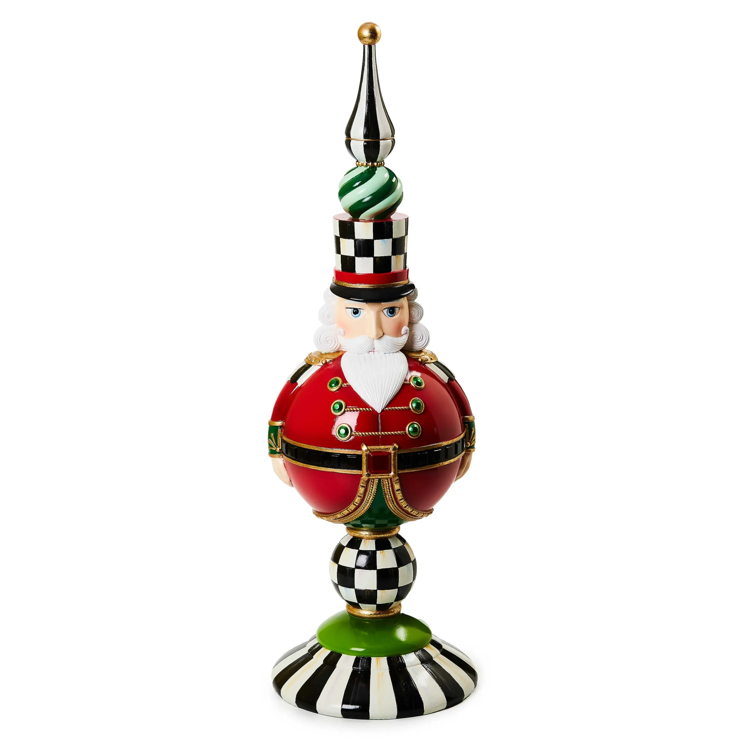 MacKenzie-Childs Room Accents<Granny Kitsch Nutcracker Finial