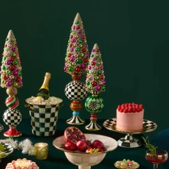 MacKenzie-Childs Room Accents<Granny Kitsch Small Bottle Brush Pedestal Tree