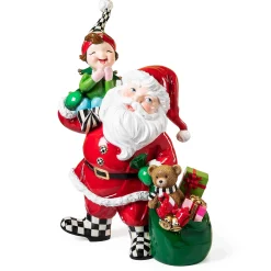 MacKenzie-Childs Holiday|Outdoor<Granny Kitsch Trophy Santa  Elf