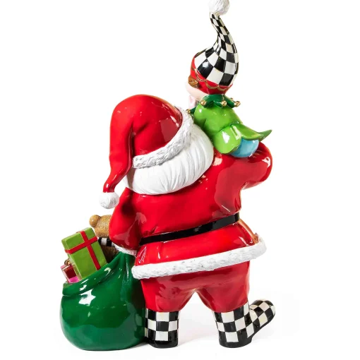 MacKenzie-Childs Holiday|Outdoor<Granny Kitsch Trophy Santa  Elf