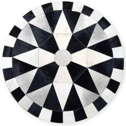 MacKenzie-Childs Rugs<Greenwich Hair on Hide 6' Round Rug