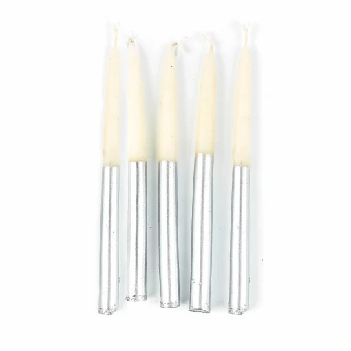 MacKenzie-Childs Holiday|Candles & Fragrances<Hanukkah Silver Candle Set