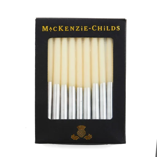MacKenzie-Childs Holiday|Candles & Fragrances<Hanukkah Silver Candle Set