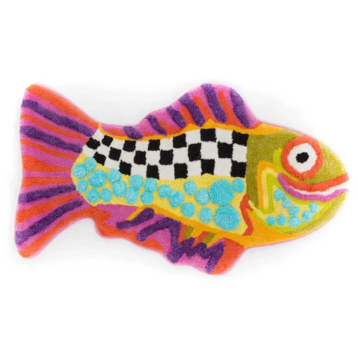 MacKenzie-Childs Bath & Bath Accessories|Room Accents<Happy Fish Bath Rug