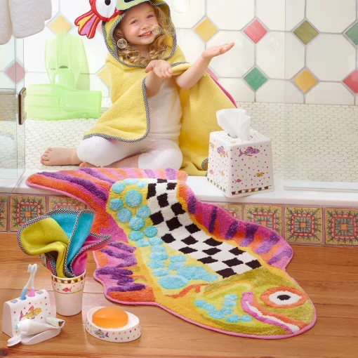 MacKenzie-Childs Bath & Bath Accessories|Room Accents<Happy Fish Bath Rug