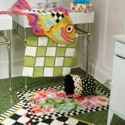 MacKenzie-Childs Bath & Bath Accessories|Room Accents<Happy Fish Bath Rug