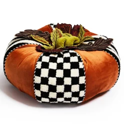 MacKenzie-Childs The Fall Shop|Pillows, Throws, & Cushions<Harvest Check  Stripe Round Pillow