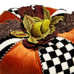 MacKenzie-Childs The Fall Shop|Pillows, Throws, & Cushions<Harvest Check  Stripe Round Pillow