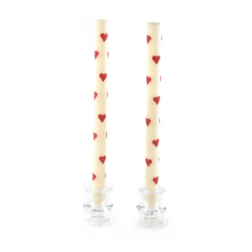 MacKenzie-Childs Candles & Fragrances|Table Accessories<Heart Dinner Candles, Set of 2