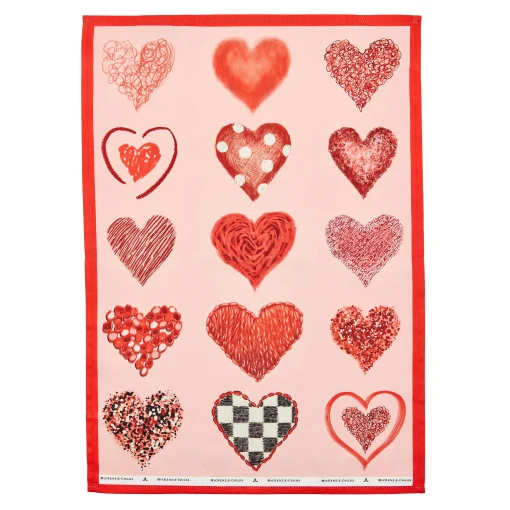 MacKenzie-Childs Kitchen & Table Linens<Heart Dish Towel