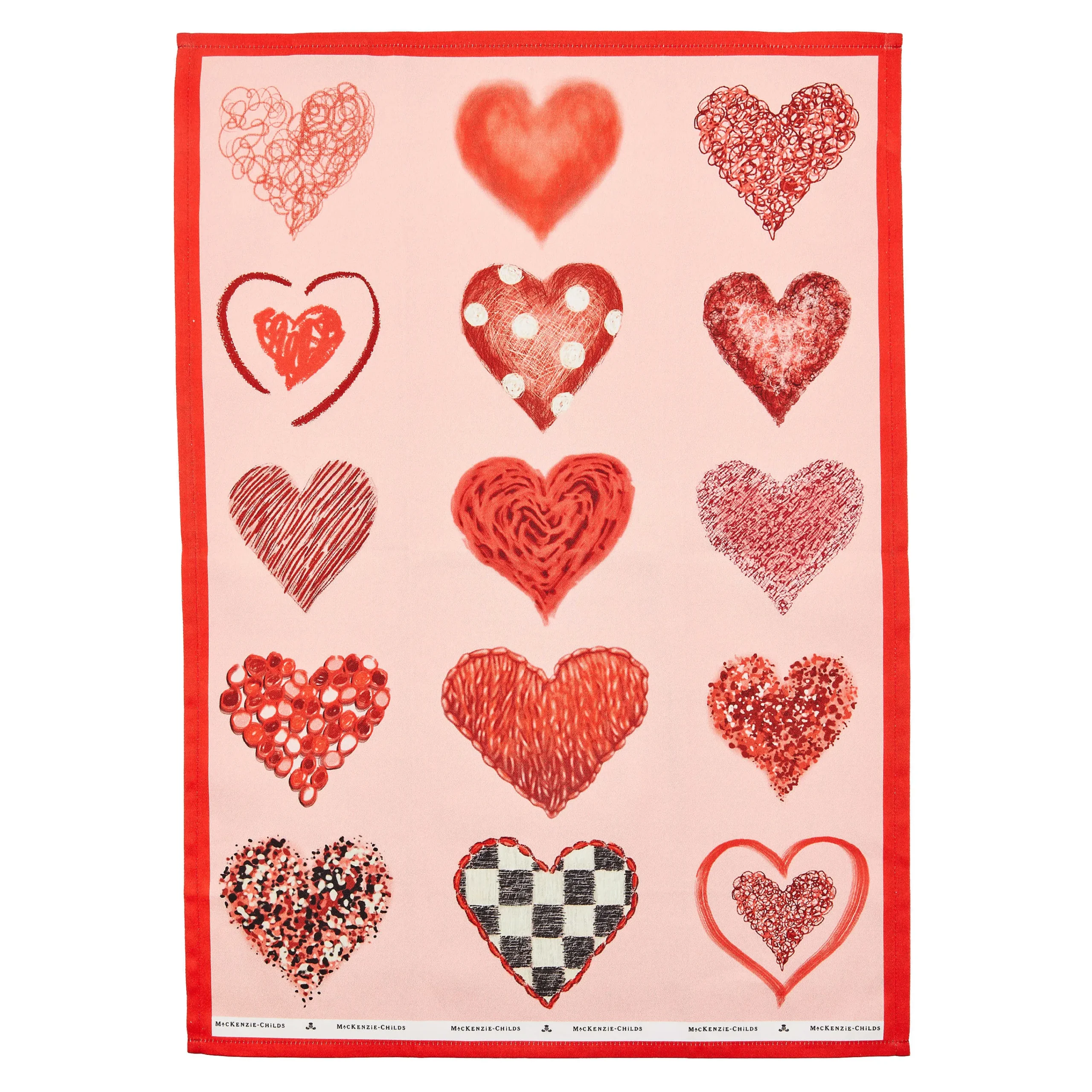MacKenzie-Childs Kitchen & Table Linens<Heart Dish Towel