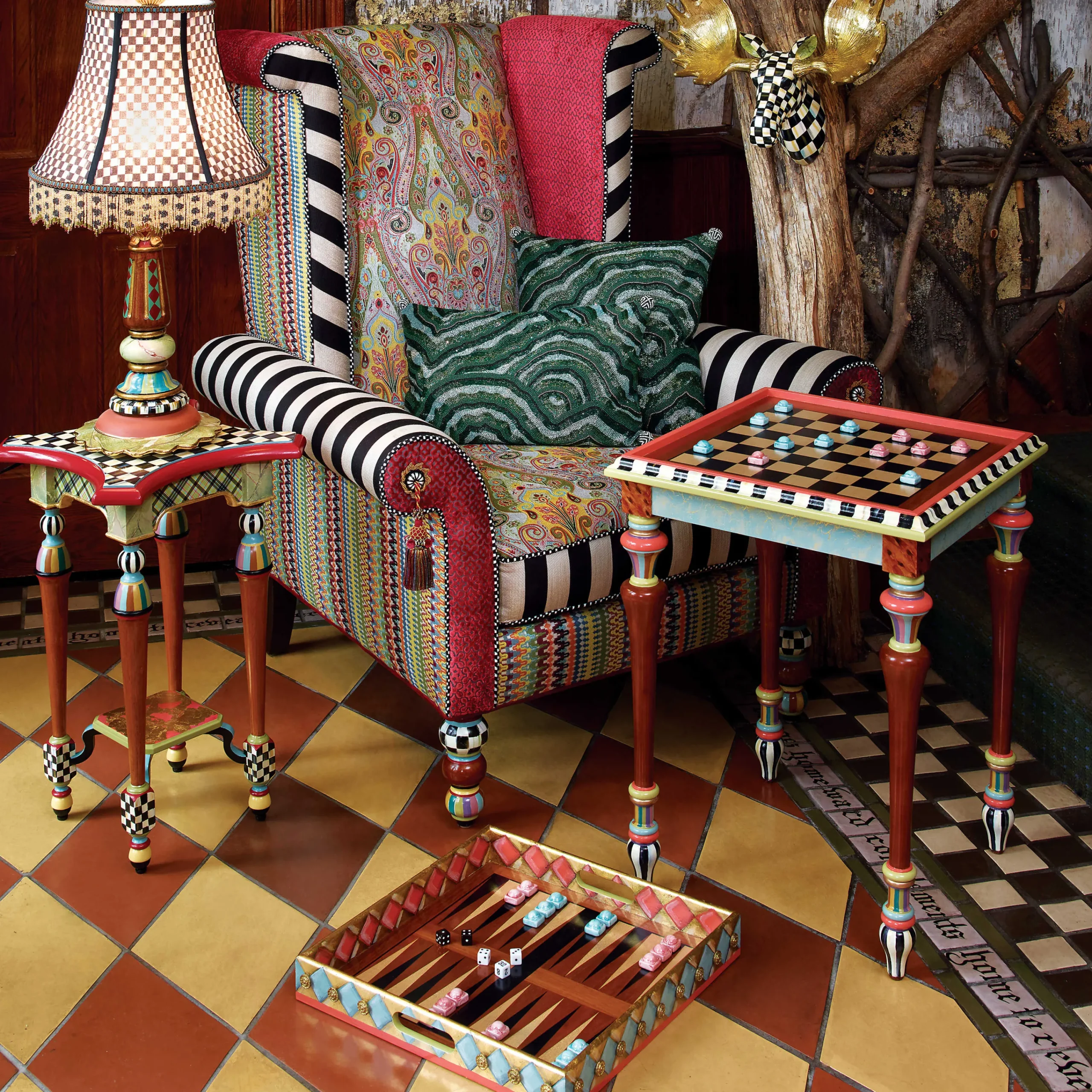 MacKenzie-Childs Room Accents|Lighting<Highland Table Lamp