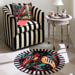 MacKenzie-Childs Holiday|Rugs<Holiday Cardinal 3' Round Rug