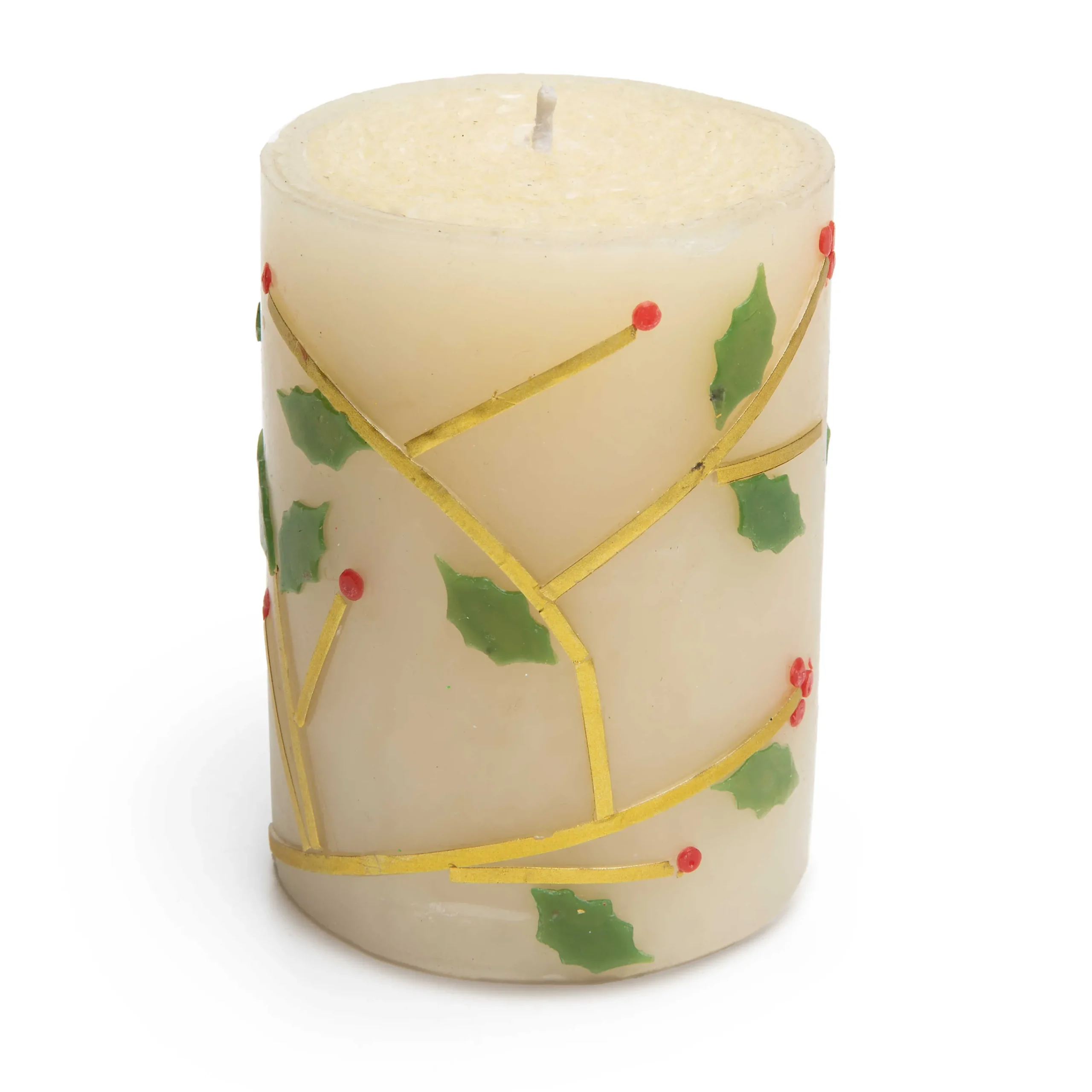 MacKenzie-Childs Holiday|Candles & Fragrances<Holly 4 Pillar Candle