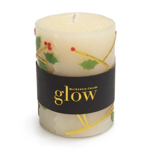 MacKenzie-Childs Holiday|Candles & Fragrances<Holly 4 Pillar Candle