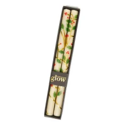 MacKenzie-Childs Holiday|Candles & Fragrances<Holly Dinner Candles, Set of 2