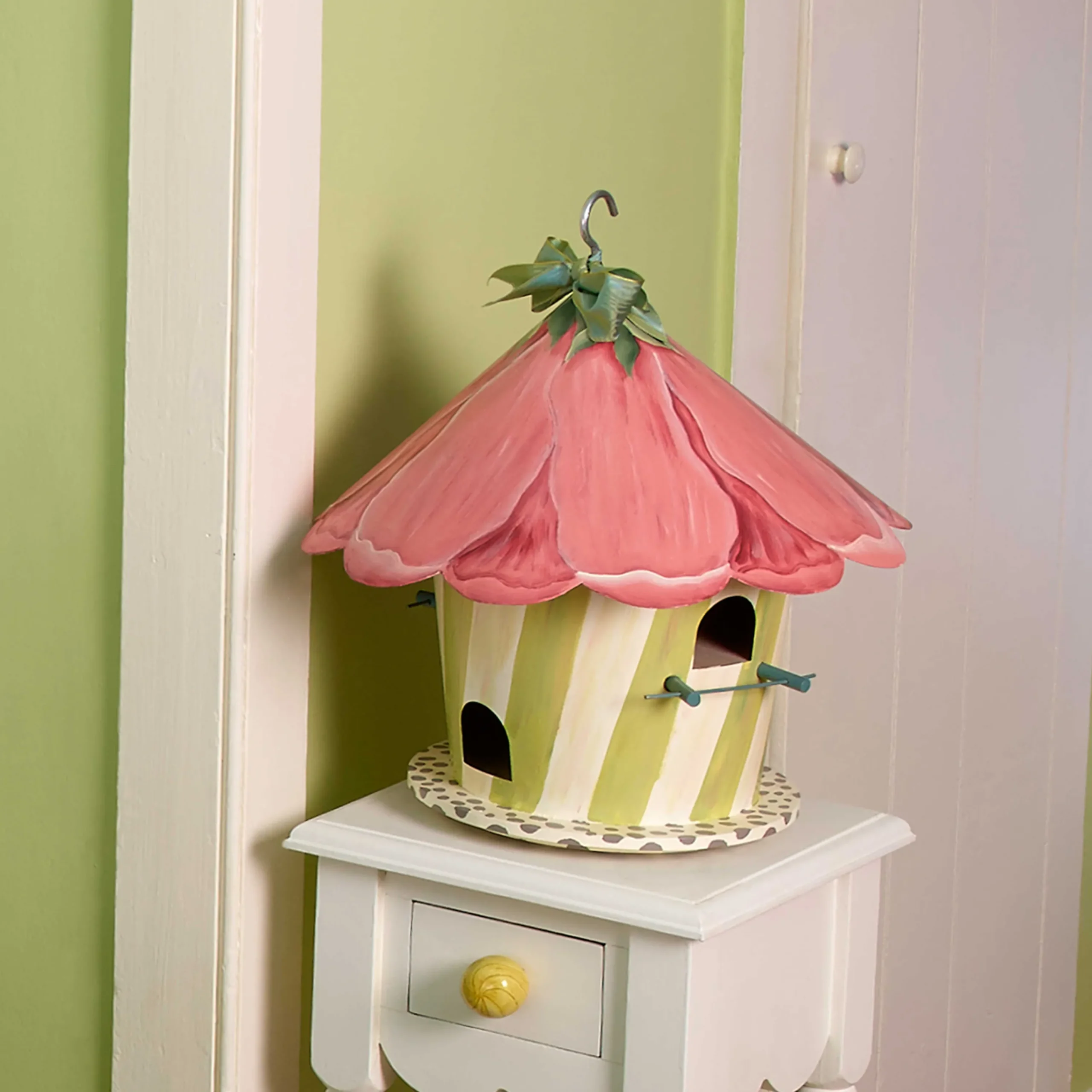 MacKenzie-Childs Spring|Outdoor<Hollyhock Birdhouse