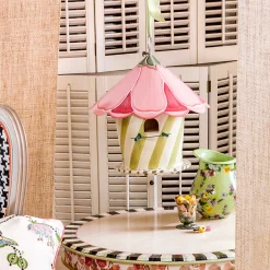 MacKenzie-Childs Spring|Outdoor<Hollyhock Birdhouse