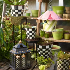 MacKenzie-Childs Spring|Outdoor<Hollyhock Birdhouse