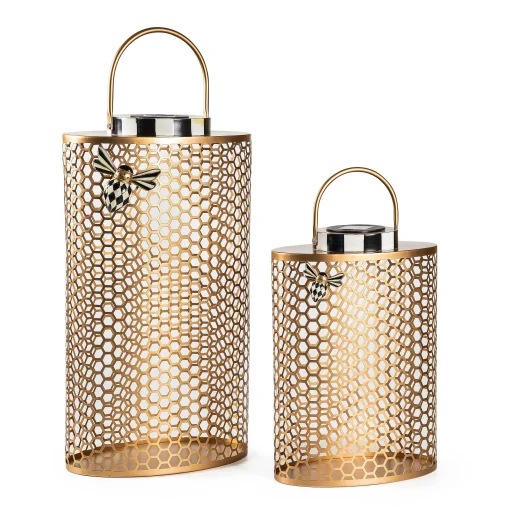 MacKenzie-Childs Spring|The Fall Shop<Honeycomb Small Tin Solar Lantern