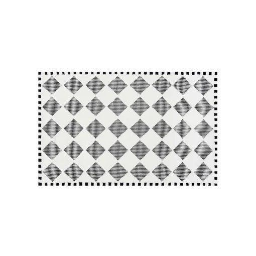 MacKenzie-Childs Rugs<Houndstooth Check Diamond 5' x 8' Rug