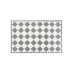 MacKenzie-Childs Rugs<Houndstooth Check Diamond 5' x 8' Rug
