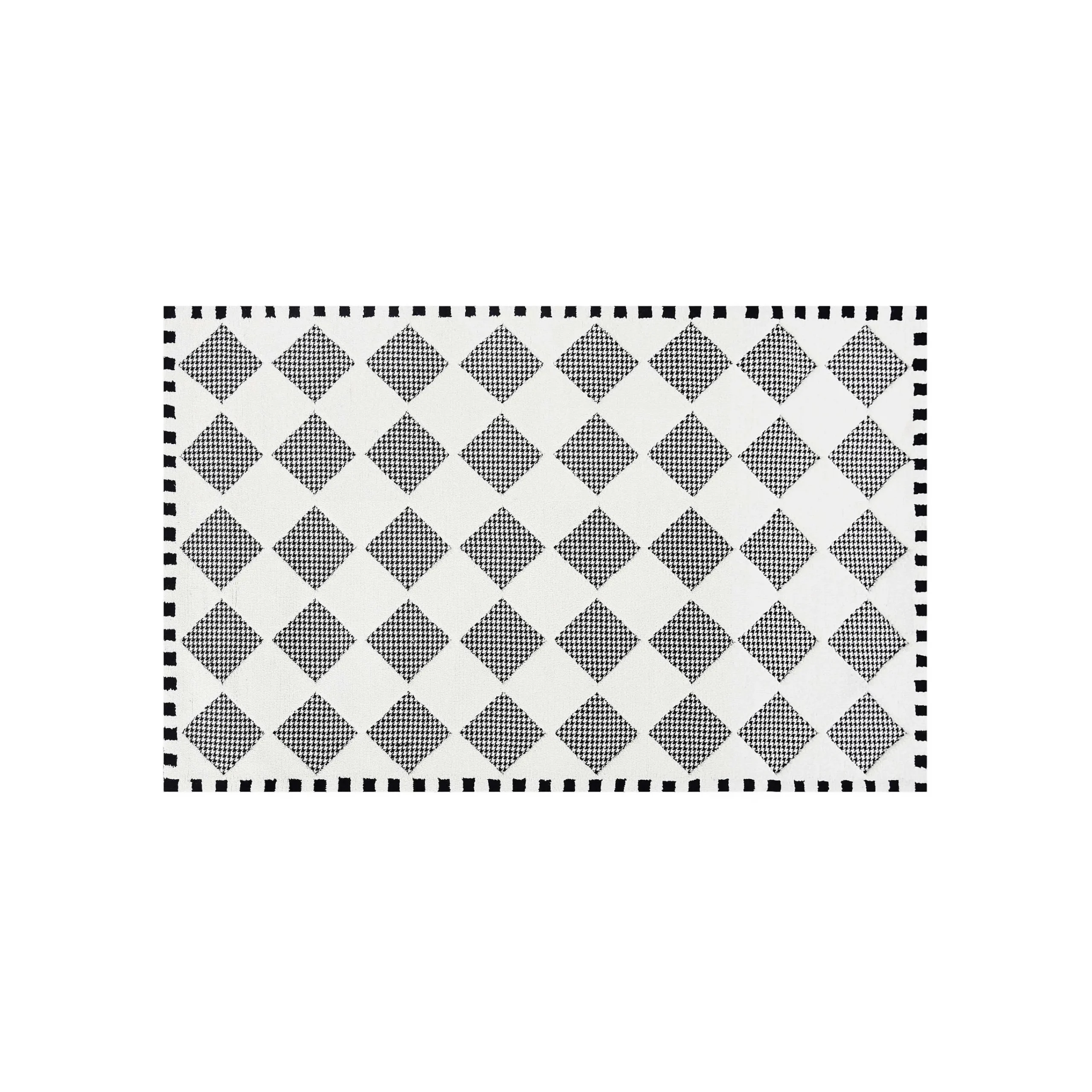 MacKenzie-Childs Rugs<Houndstooth Check Diamond 5' x 8' Rug