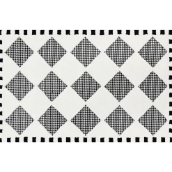 MacKenzie-Childs Rugs<Houndstooth Check Diamond 3' x 5' Rug