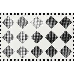 MacKenzie-Childs Rugs<Houndstooth Check Diamond 3' x 5' Rug