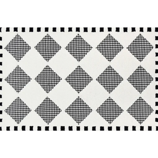 MacKenzie-Childs Rugs<Houndstooth Check Diamond 3' x 5' Rug